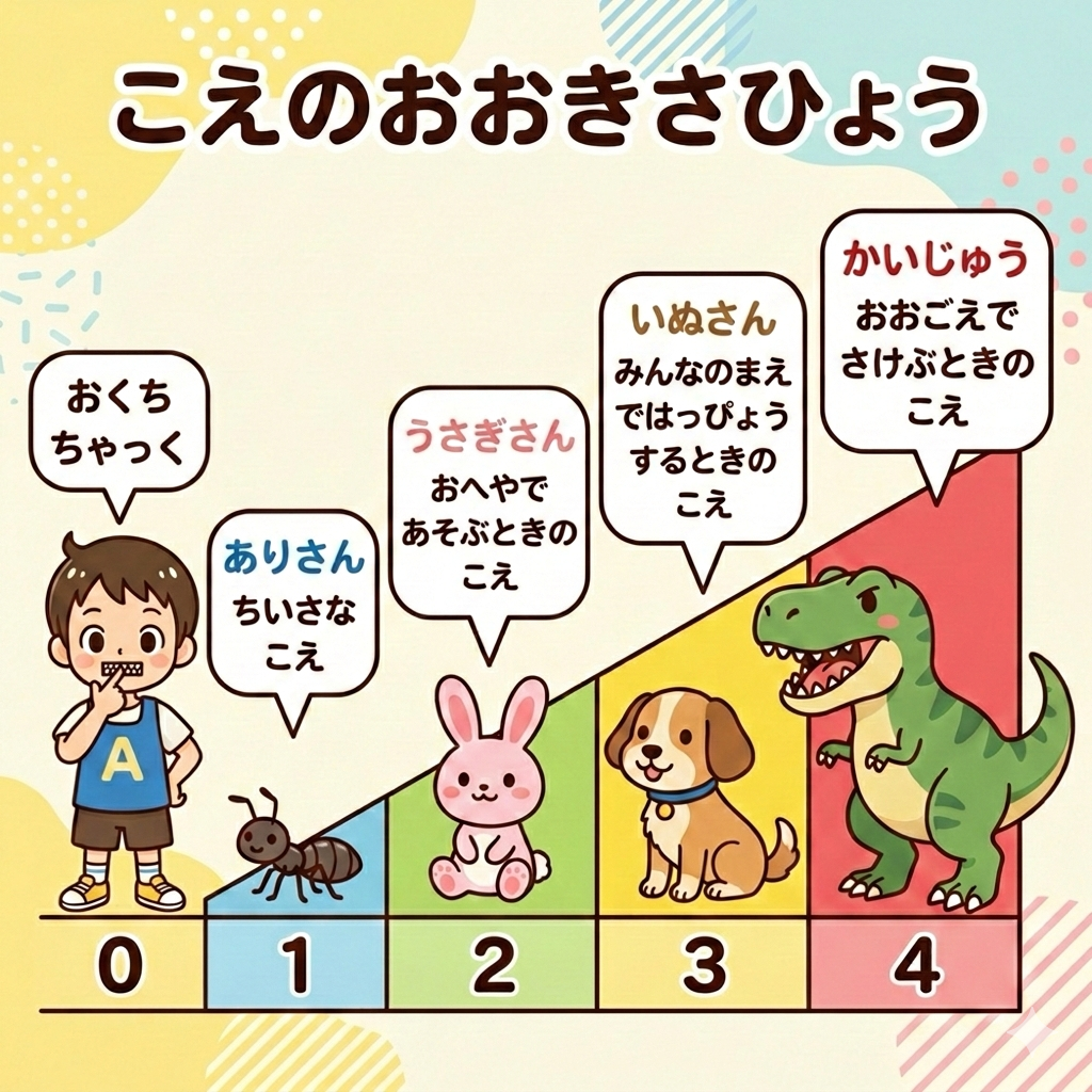 声のおおきさ表